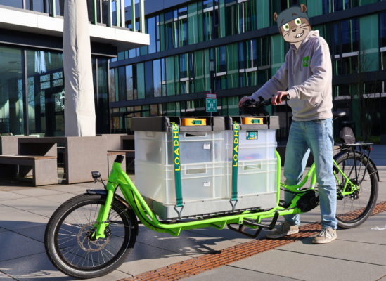 Lastenrad auf dem THM-Campus